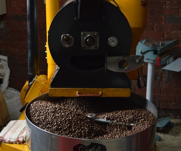 Traditional doser coffee grinder