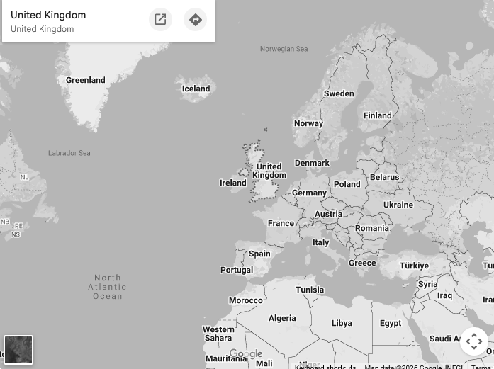 Map showing Coffee Lady's nationwide UK service coverage