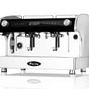 A 2 group Fracino Romano R coffee machine in white
