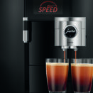 Jura Giga X8 G2 Coffee Machine (Black) in use